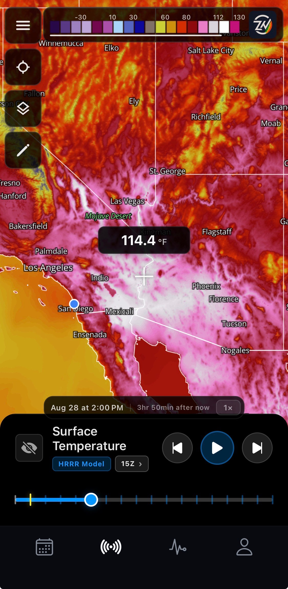 Surface Temp from ZoneWatch